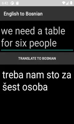 English to Bosnian Translator android App screenshot 0