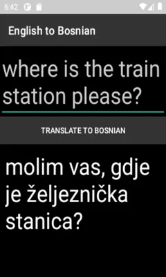 English to Bosnian Translator android App screenshot 1