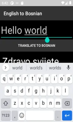 English to Bosnian Translator android App screenshot 2